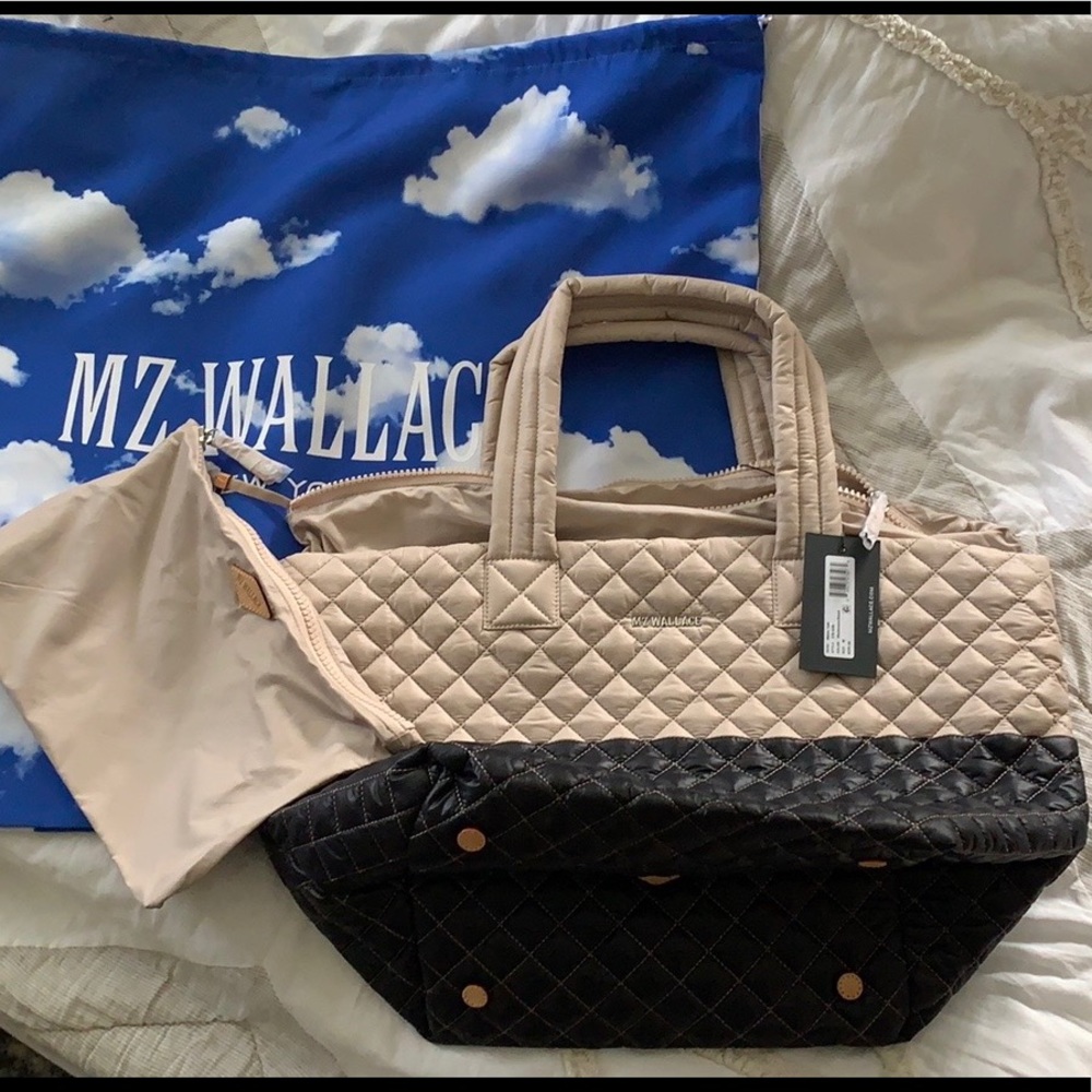MZWallace Metro Tote Mushroom/Black